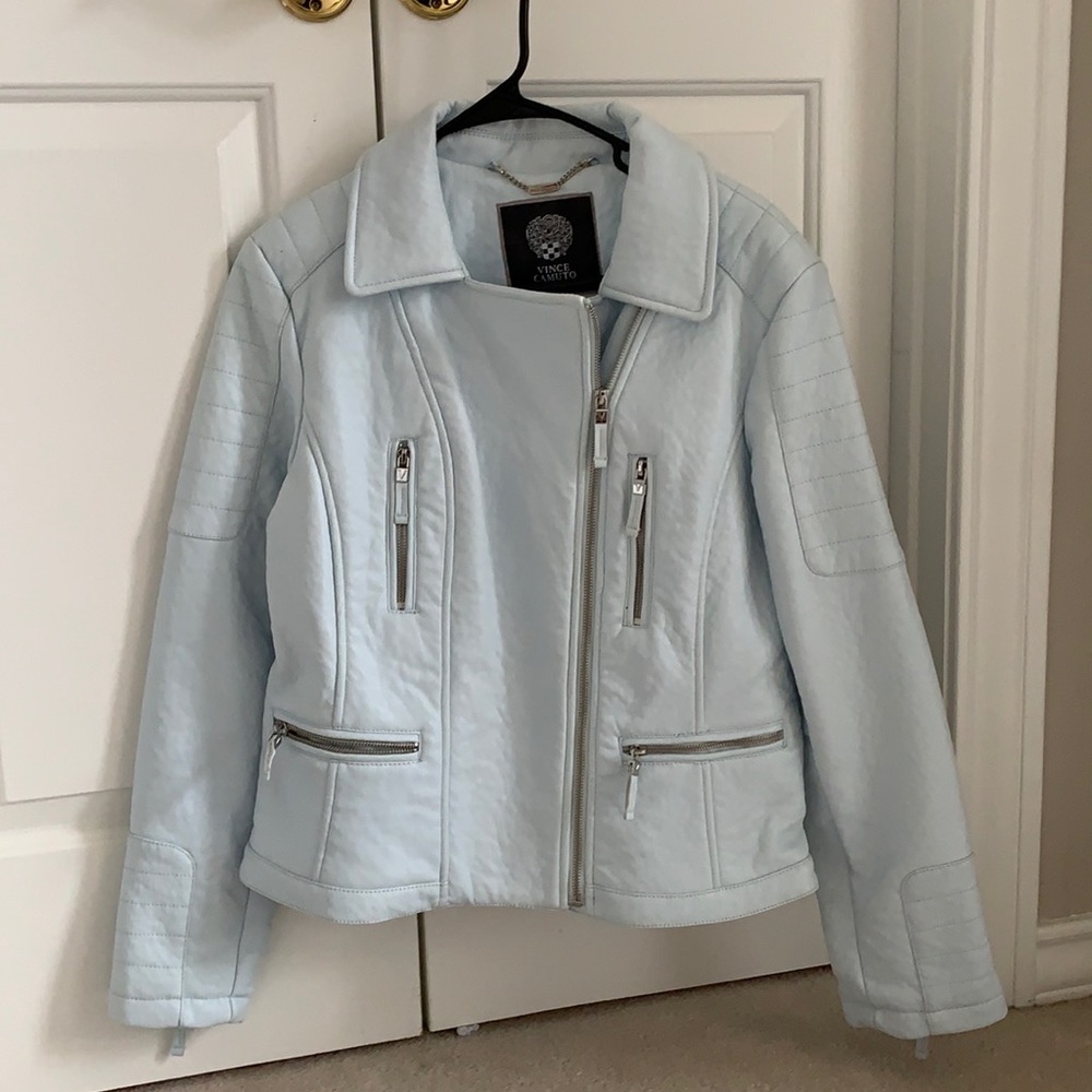 Baby Blue Moto Jacket